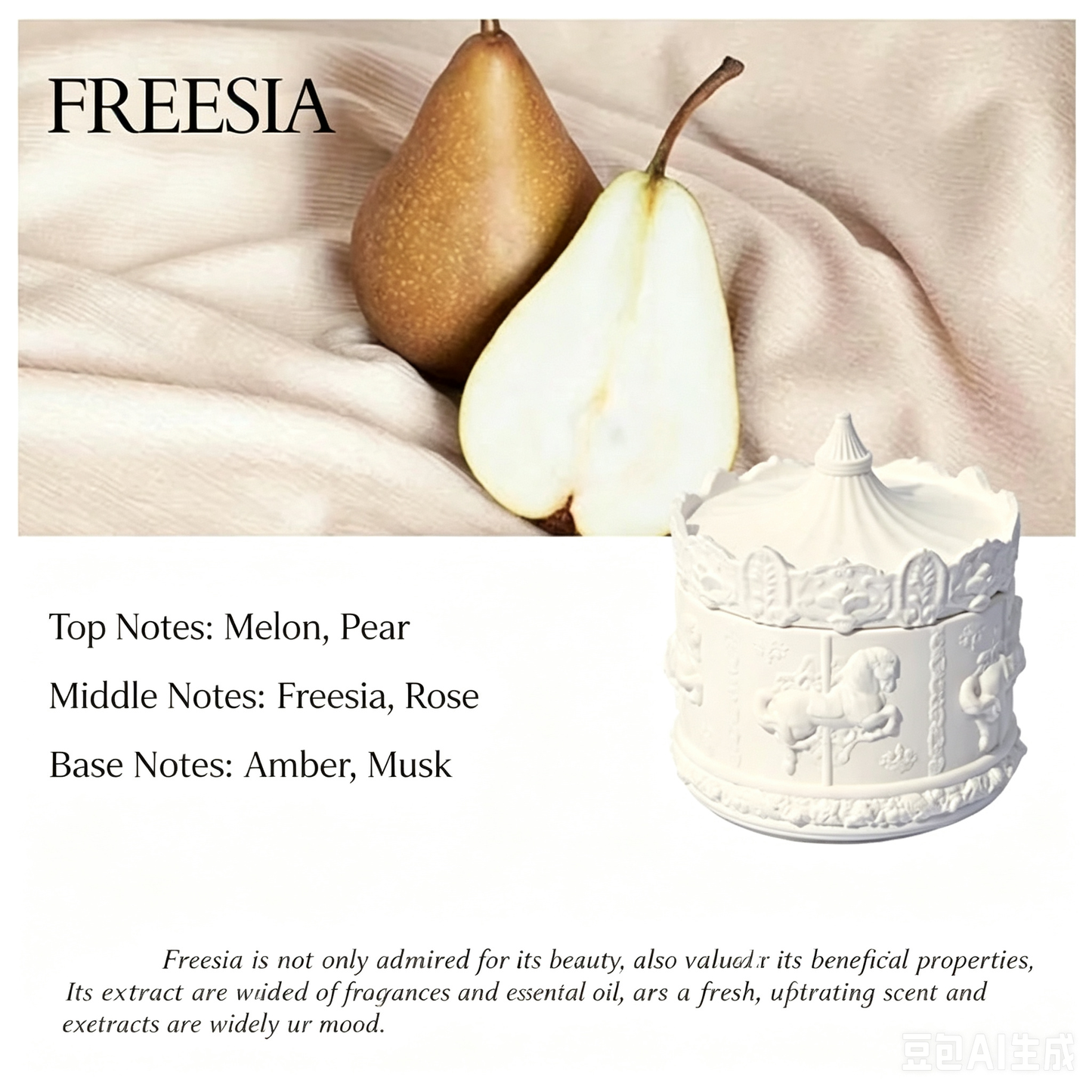 Carousel Scented Candle | Romantic Aromatherapy | 4 Fragrances | Creative Holiday Gift