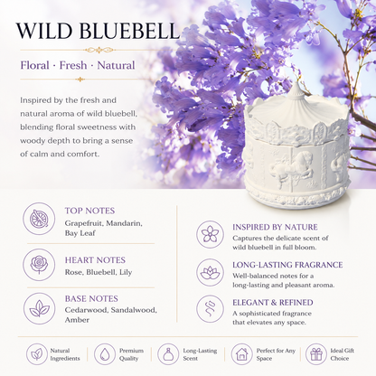 Carousel Scented Candle | Romantic Aromatherapy | 4 Fragrances | Creative Holiday Gift